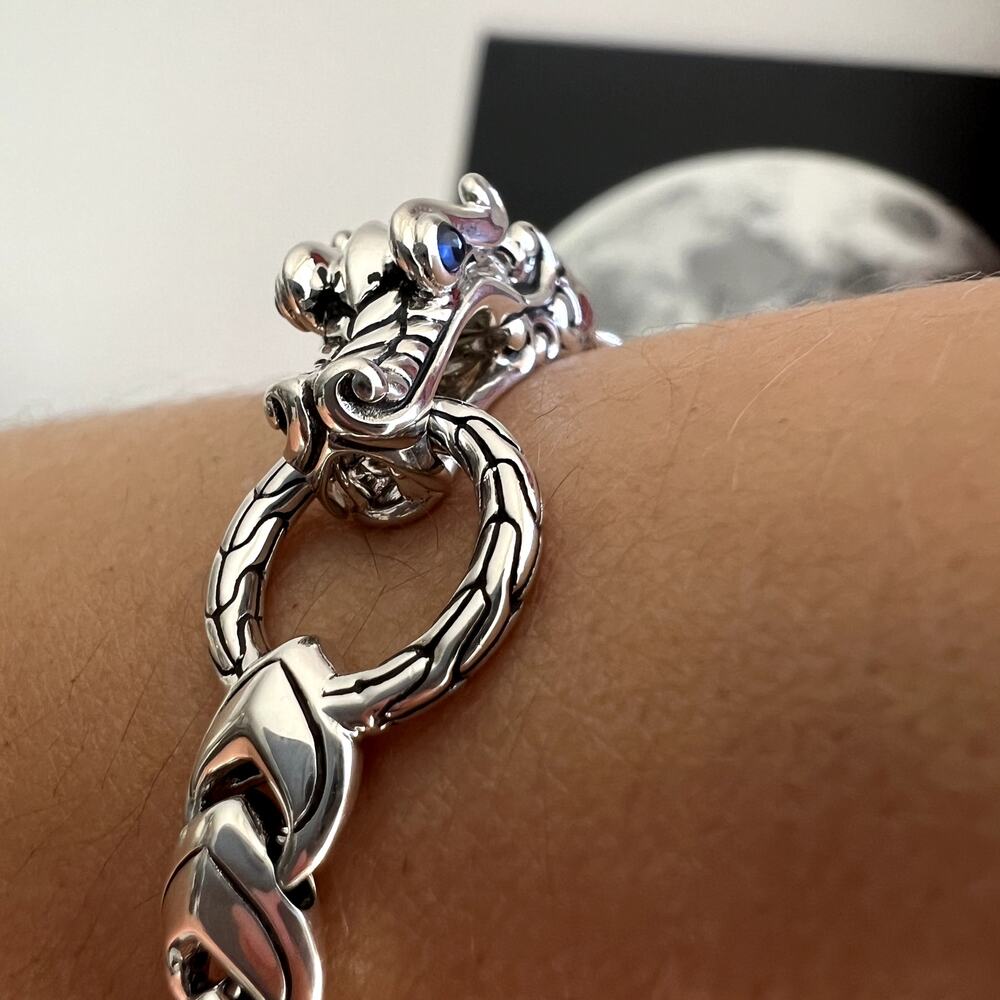 John Hardy Naga DragonBracelet Sterling Silver 7mm unisex NEW - Picture 3 of 8